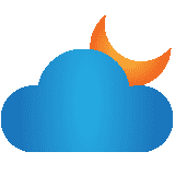 few clouds